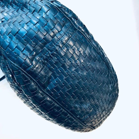 Vtg Etienne Aigner Drawstring Woven Shoulder Bag - Picture 9 of 11